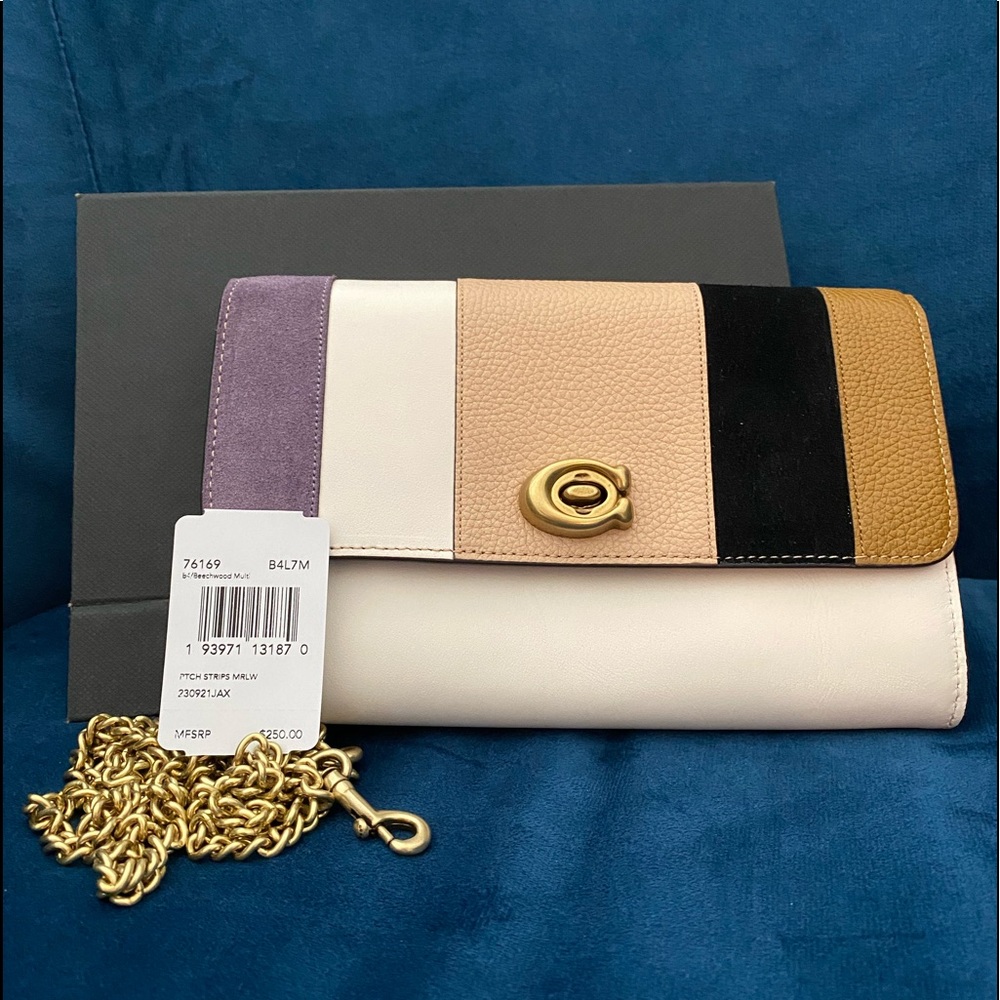 COACH Marlow Turnlock Chain Crossbody Mutli Color